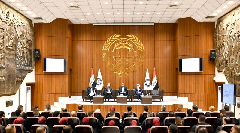 <p>المعهد القضائي ينظم ورشة عمل خاصة بتقييم الخطة التدريبية لطلبة المعهد القضائي</p>