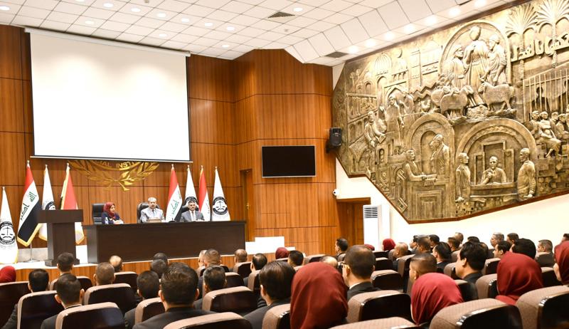<p>المعهد القضائي ينظم اجتماعا للدورتين (50) قضاة و(51) الادعاء العام</p>
