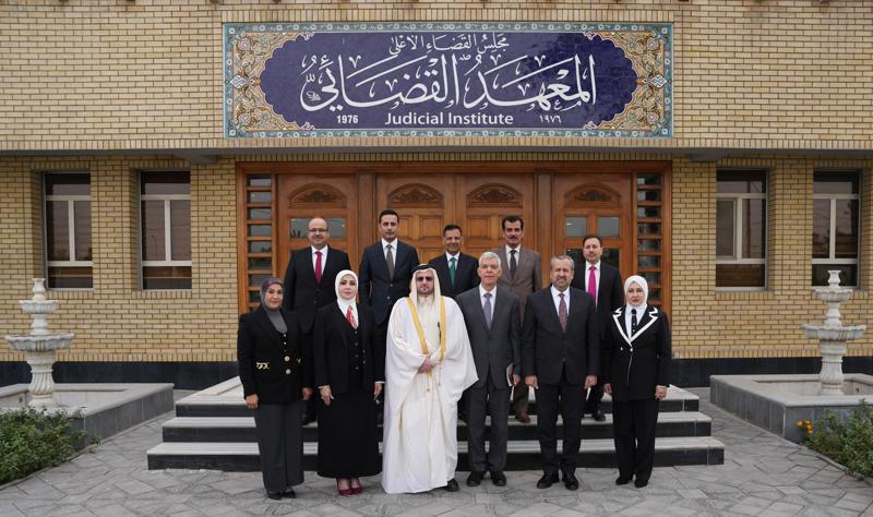 <p>المعهد القضائي يستضيف رئيس محكمة الاستثمار العربية في ورشة تدريبية متخصصة</p>