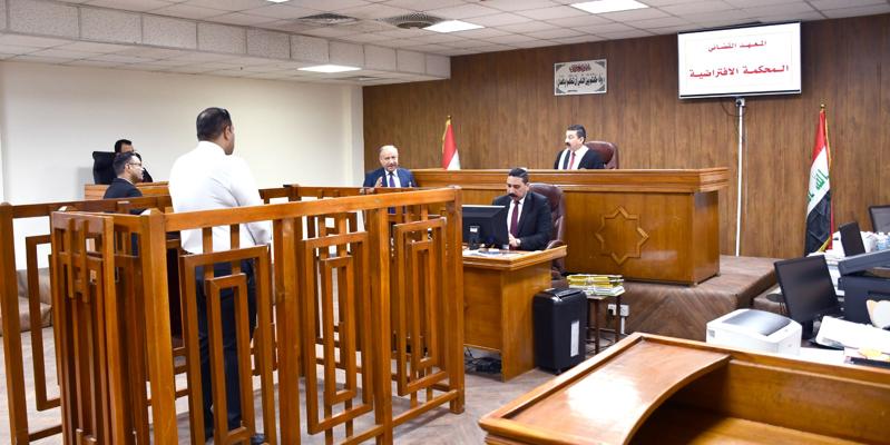 <p>المحاكمات الافتراضية لطلبة المعهد القضائي في المحاكم الاستئنافية</p>