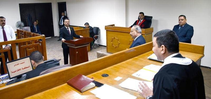 <p>المحاكمات الافتراضية لطلبة المعهد القضائي في المحاكم الاستئنافية</p>