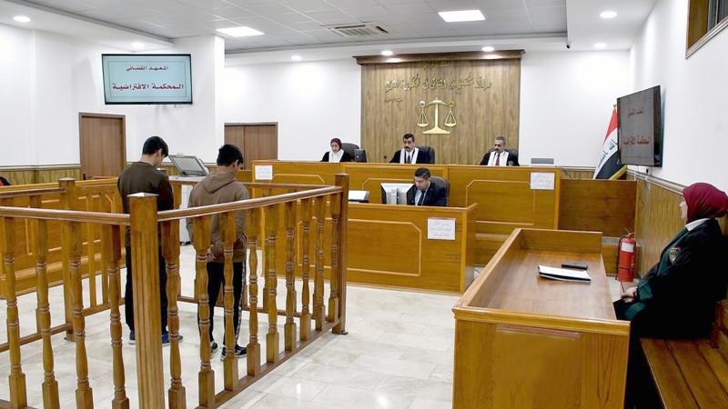 <p>المحكمة الافتراضية لطلبة المعهد القضائي</p>